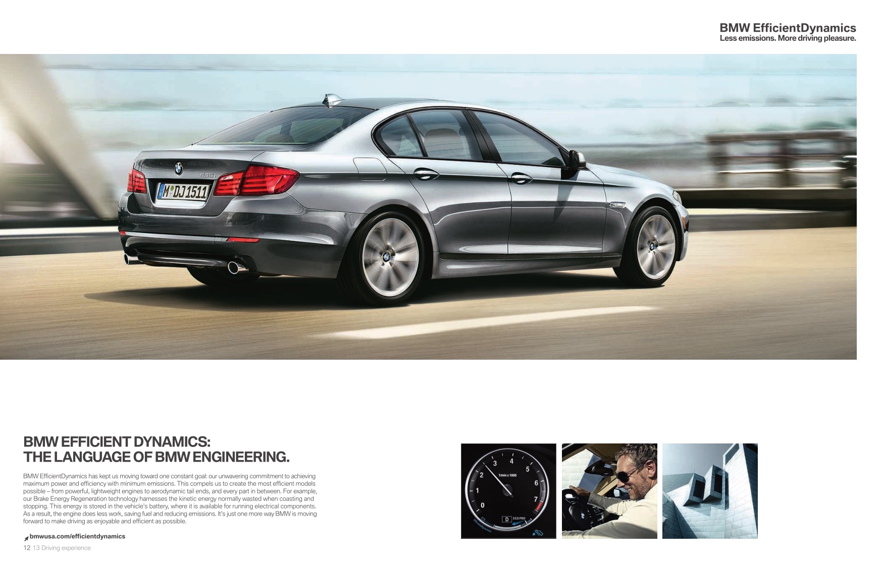 2013 BMW 5-Series Brochure Page 7